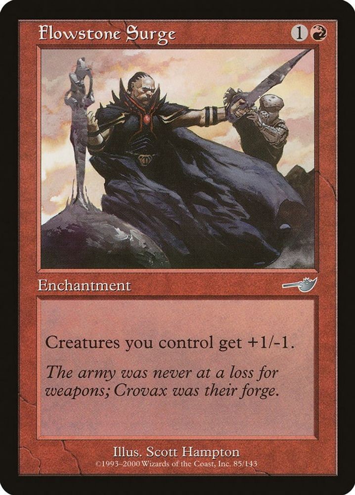 2000 Magic: The Gathering: Nemesis - Flowstone Surge (#85, U, Moderately Played)