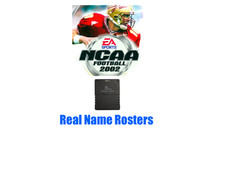 NCAA Football 2002 Real Name Roster Update Memory Card PS2 PlayStation 2 02