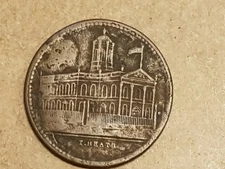 Antique 19th Century Liverpool Royal Colosseum Theatre Copper Token - F/VG