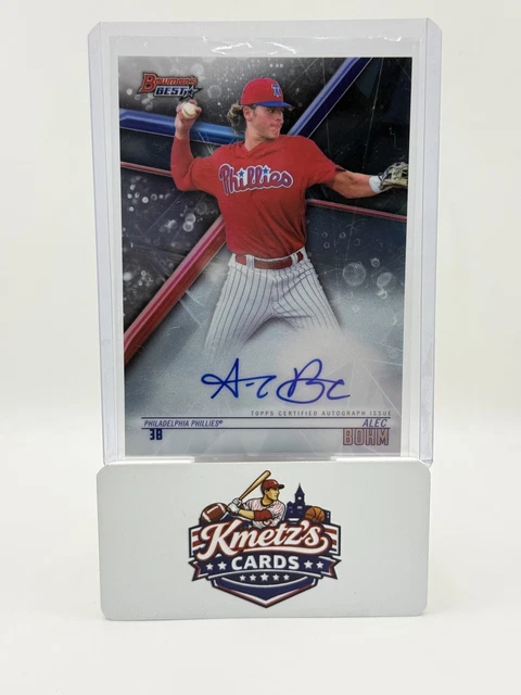2018 Bowman's Best - Best of 2018 Autographs Alec Bohm #B18-ABO Phillies