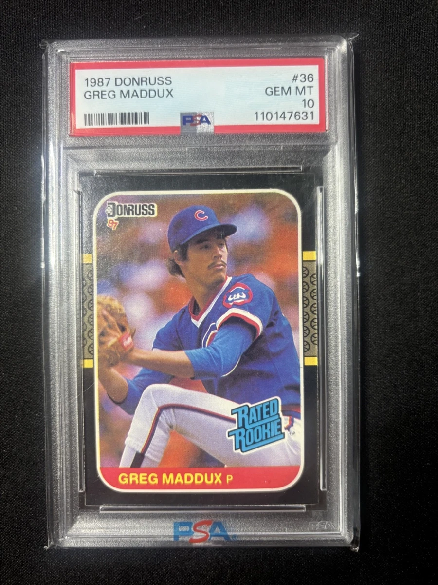 Greg Maddux Professional Sports Authenticator (PSA) Baseball