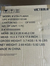 Victrola Brighton Dual Bluetooth Turntable Record Player - Mahogony (VTA-71-MAH)