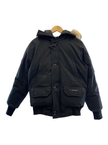 Piumino CANADA GOOSE XS cotone nero tinta unita 7950JM