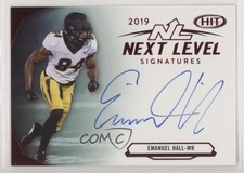 2019 Sage Hit Premier Draft Next Level Signatures Emanuel Hall #NL-EH Auto 2b2
