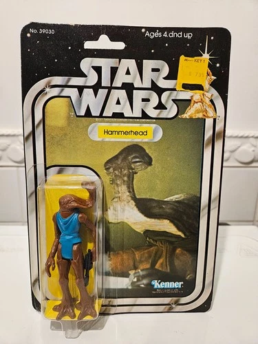 Vintage Kenner Star Wars Hammerhead Figure Card 21 Back MOC 1978