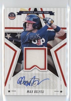 2025 Panini Stars and Stripes Signature Materials Max Belyeu #SSM-MB Auto 0d6r