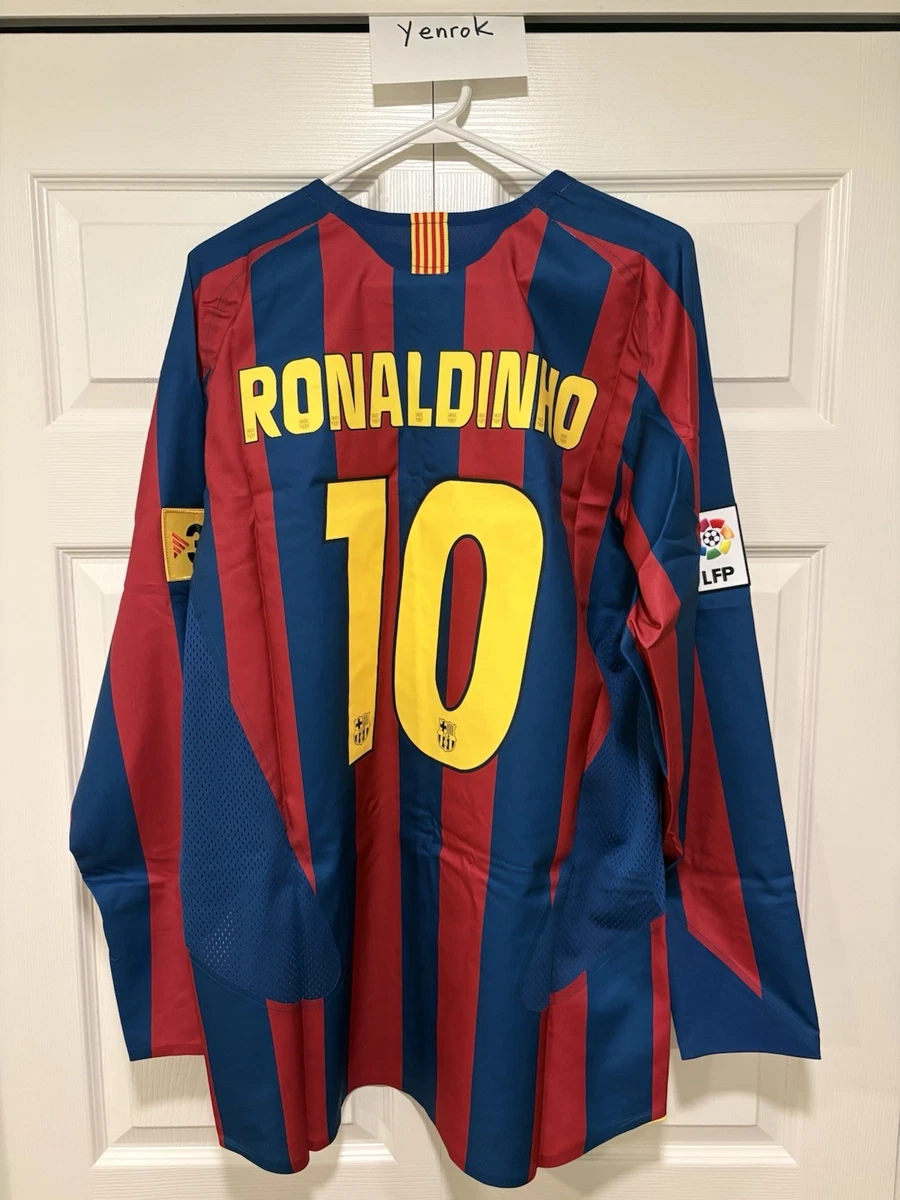 FC Barcelona Men Ronaldinho International Club Soccer Fan Apparel