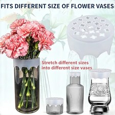 2pcs Silicone Blossom Grid Reusable Flower Arrangement Flower Arranger Holder