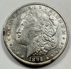 1892-P $1 Morgan Dollar 90% Silver Philadelphia US Coin Luster - BETTER DATE