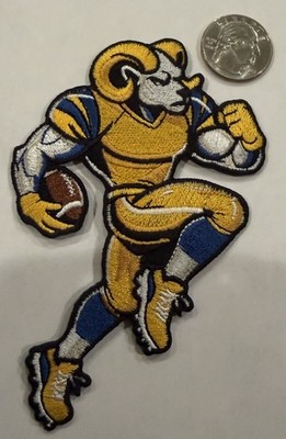 Los Angeles  Rams EMBROIDERED IRON ON PATCH 4.75 x 3   Beautiful!