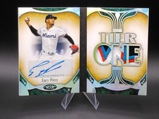 🔥2026 Topps Tier One Eury Perez Auto Die-Cut Book Card 09/10 Marlins