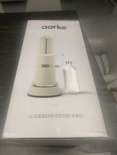 Aarke Carbonator Pro, Sparkling Water Maker with Glass Bottle, Sand Finish