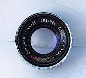 Schneider-Kreuznach Durst Componar 75mm f/4.5 Enlarger Lens – M25 (25mm) Thread