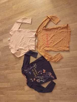 3x Schicke Pullover Sweatshirts H&M Topolino Dopodopo 122/128+128 Glitzer Top 