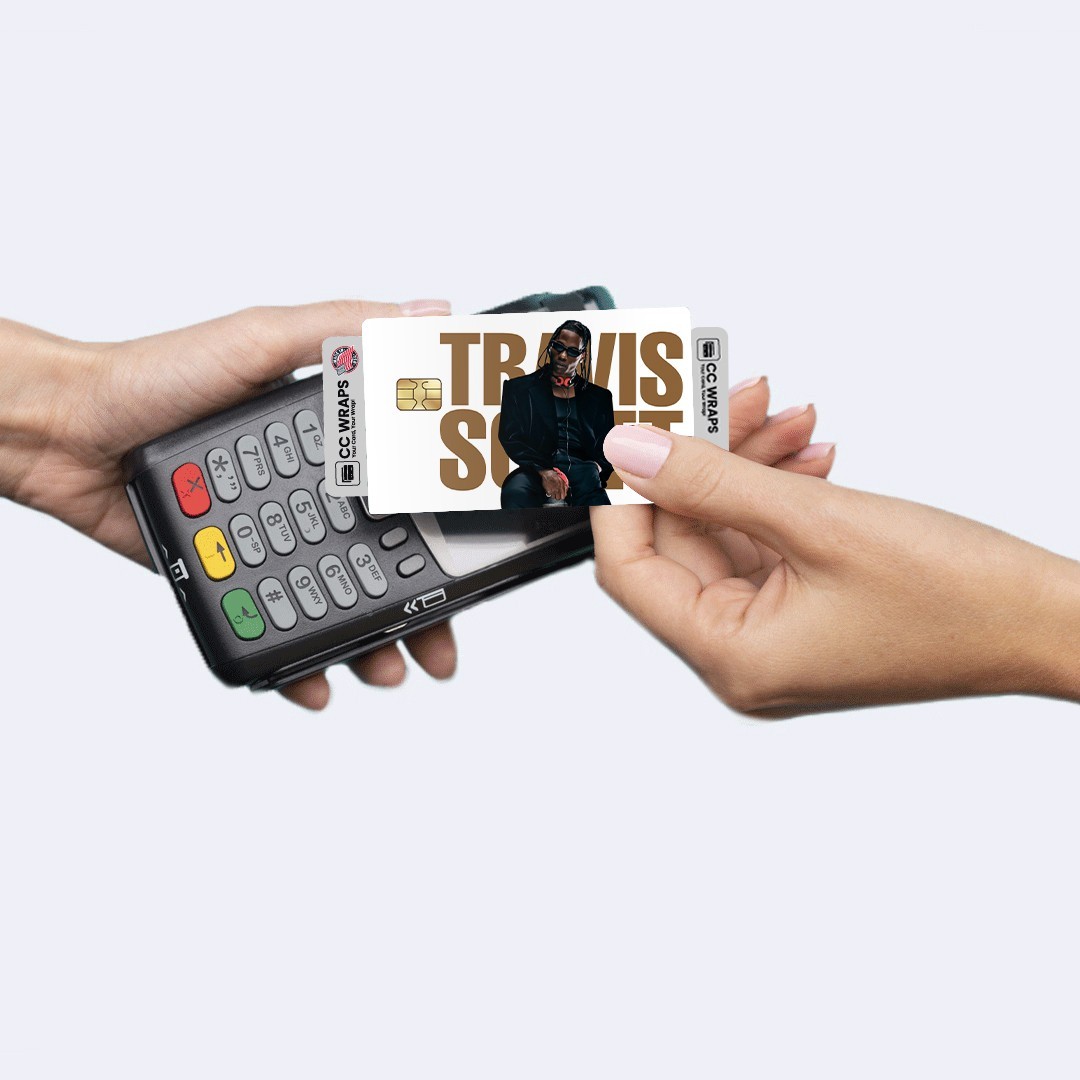 2 Pack Travis Scott Credit Debit Card Sticker Vinyl Decal Skin Astroworld Cool