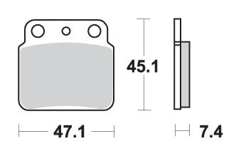 SBS 649SI Rear Sintered Off Road Brake Pads For Suzuki LT 250 1988-1994 - Image 14