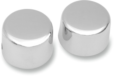 Chrome front wheel axle caps for Harley-Davidson