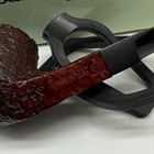 Sasieni Ruff Root Dark 4 Dot Rusticated Tobacco Pipe In Box In Box — photo 5