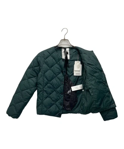 TAION Down Jacket Men's Size S Green Excellent image 3