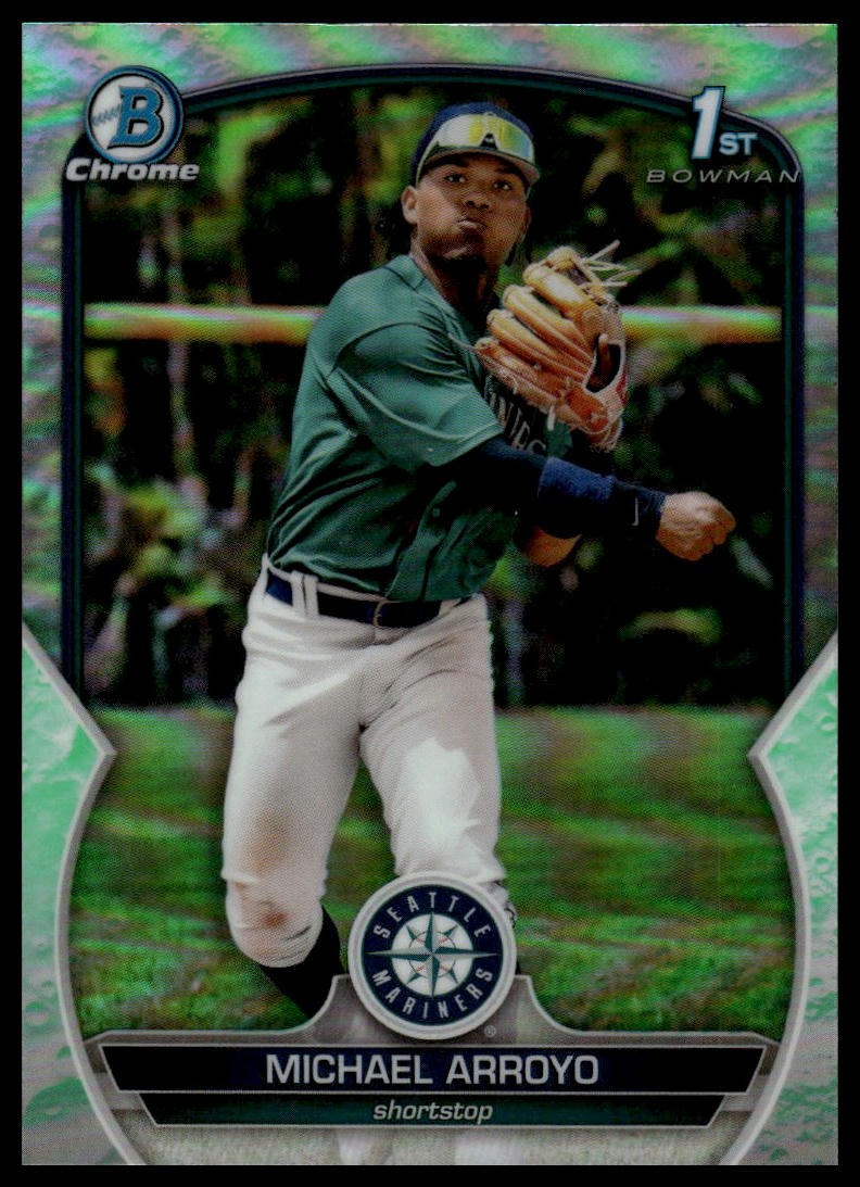 Michael Arroyo #BCP-63 2023 Bowman Chrome Prospects Lunar Glow Refractors 6855