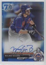 2017 Bowman Blue Refractor 70th Anniversary Wuilmer Becerra #CPA-WB Auto s3g