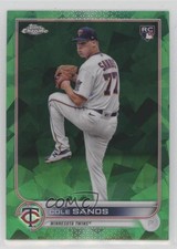 2022 Topps Chrome Update Sapphire Edition Green 45/75 Cole Sands #US208 o1w