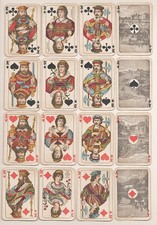 Spielkarten Ansichten Deutschland Spielkartenfabrik Stralsund playing cards 1900