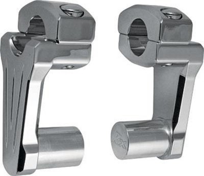 Rox Speed FX [4R-P2CC02] Pivoting Risers for 1'' Handlebars 2'' Rise Chrome