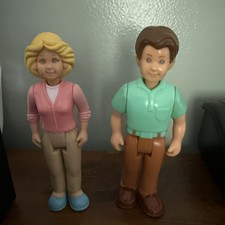 Figurines Little Tikes maison de poupée grand manoir famille maman et papa vintage / BELLES
