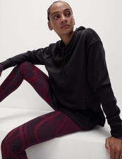 M&S - Goodmove Womens Viscose Long sleeved Hoodie in Black C