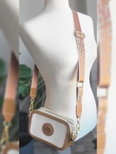 Neutral Beige Camera Bag Wide Strap Crossbody Chic Purse