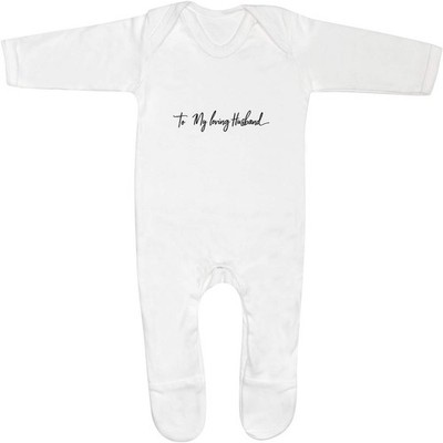 'To My Loving Husband' Baby Romper Jumpsuits / Sleep suits (SS051147)