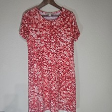Michael Kors Mini Dress Womens Medium Red White Tie Dye Casual Summer Streetwear