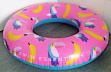 Rzadki ogromny różowy pierścionek pływacki firmy Swim Essentials, gł. = 90cm / 36" płaski