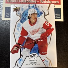 Moritz Seider 2021-22 Upper Deck Ice Rookie Card  Detroit Red Wings 148