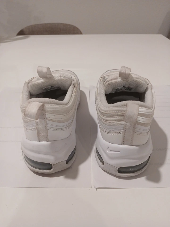Nike Niños Air Max 97 921522-104 Blanco Zapatos Informales Tenis Talla 3Y Foto 4 de 4