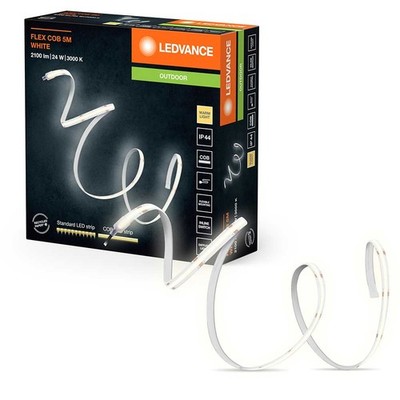 LED Strip Outdoor Außen IP44 Flex COB Lichtband 5m 24W 1900lm warmweiß 3000K