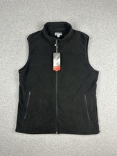 33,000 Ft NWT Men's High Tech Full Zip Polar Fleece Vest Size XL Black Outdoors