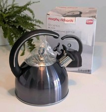 Image of Morphy Richards Accents Whistling Kettle 2.5L Black (46500) Boxed & Unused