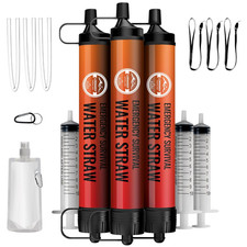 Emergency Water Filter Straw, Personal Survival Water Filtration System, Water P