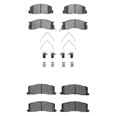 For Toyota Previa 91-96 R1 Concepts Optimum OEp Front & Rear Brake Pad Set