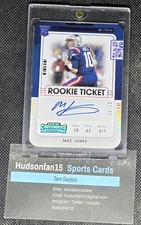 Mac Jones 2021 Panini Contenders Rookie Ticket On Card Auto Stub Die Cut 6/10