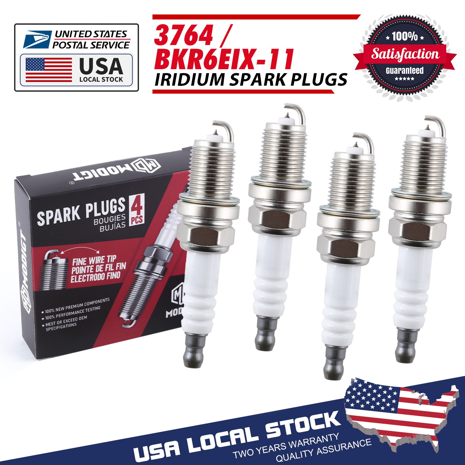 Fit NGK For Kia Sportage 1995-2002 Spark Plug Iridium BKR6EIX-11 OEM Genuine