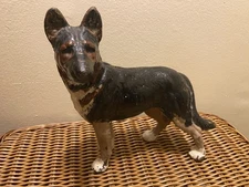 Hubley Vintage German Shepherd dog door stop Rare Colors