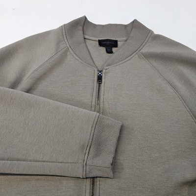 Magaschoni Zip-Up Knit Bomber Jacket Size XXLARGE Green Retail $138 NWT
