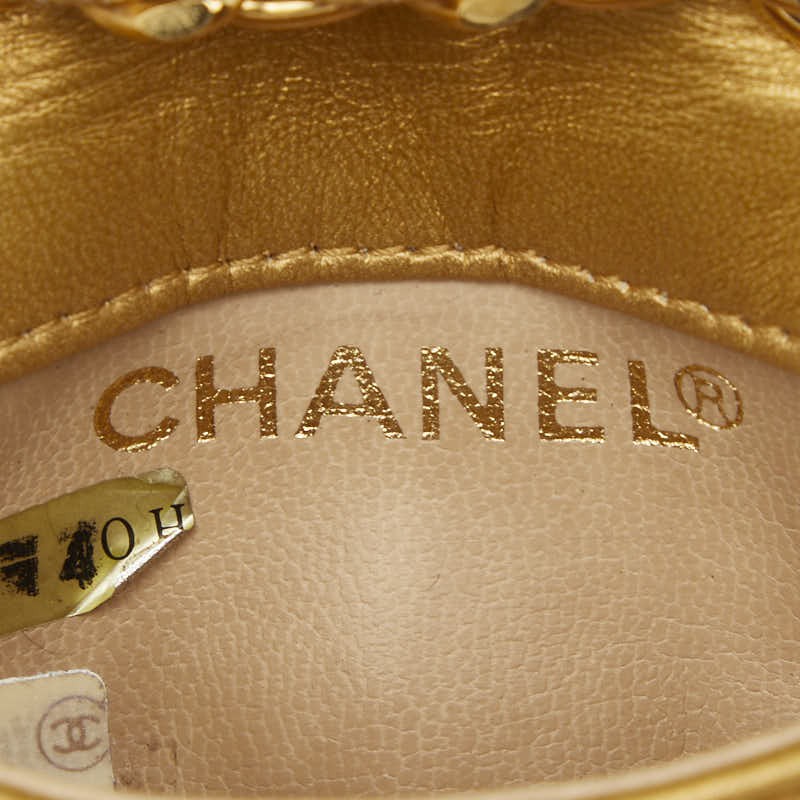 CHANEL Coco Mark Matelass Waist Bag Belt Bag Size 70 28 Gold Leather Ladies CHAN image 8