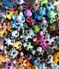 Littlest Pet Shop ~ SURPRISE GRAB BLIND BAG #G7 ~  3 Pets 3 Bows with Cat or Dog