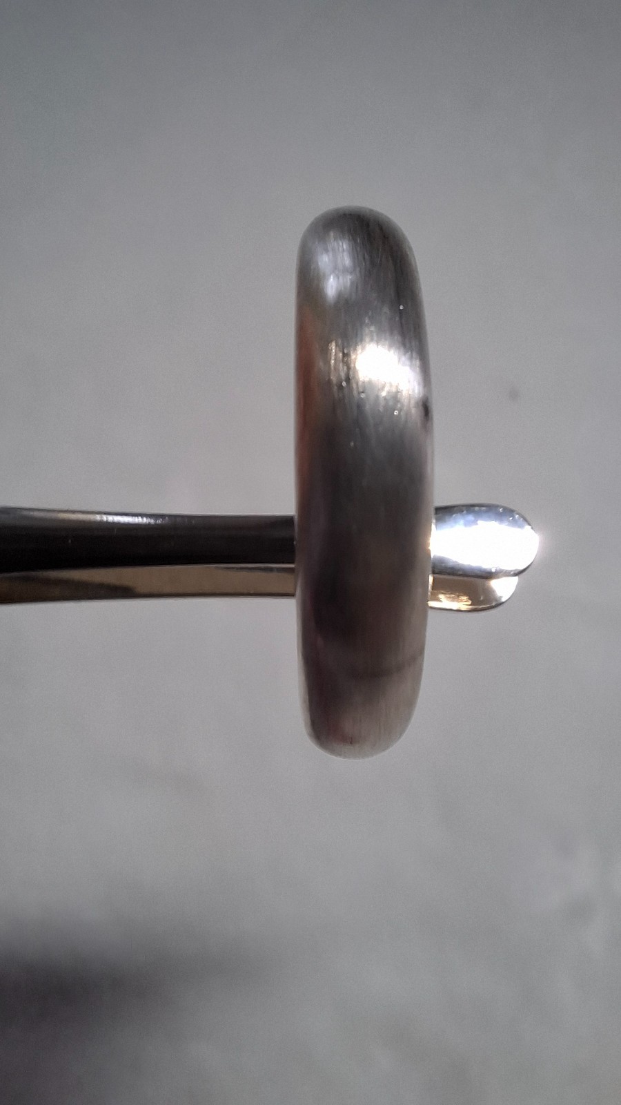 Ring silver 925 simple solid heavy round band rin… - image 6