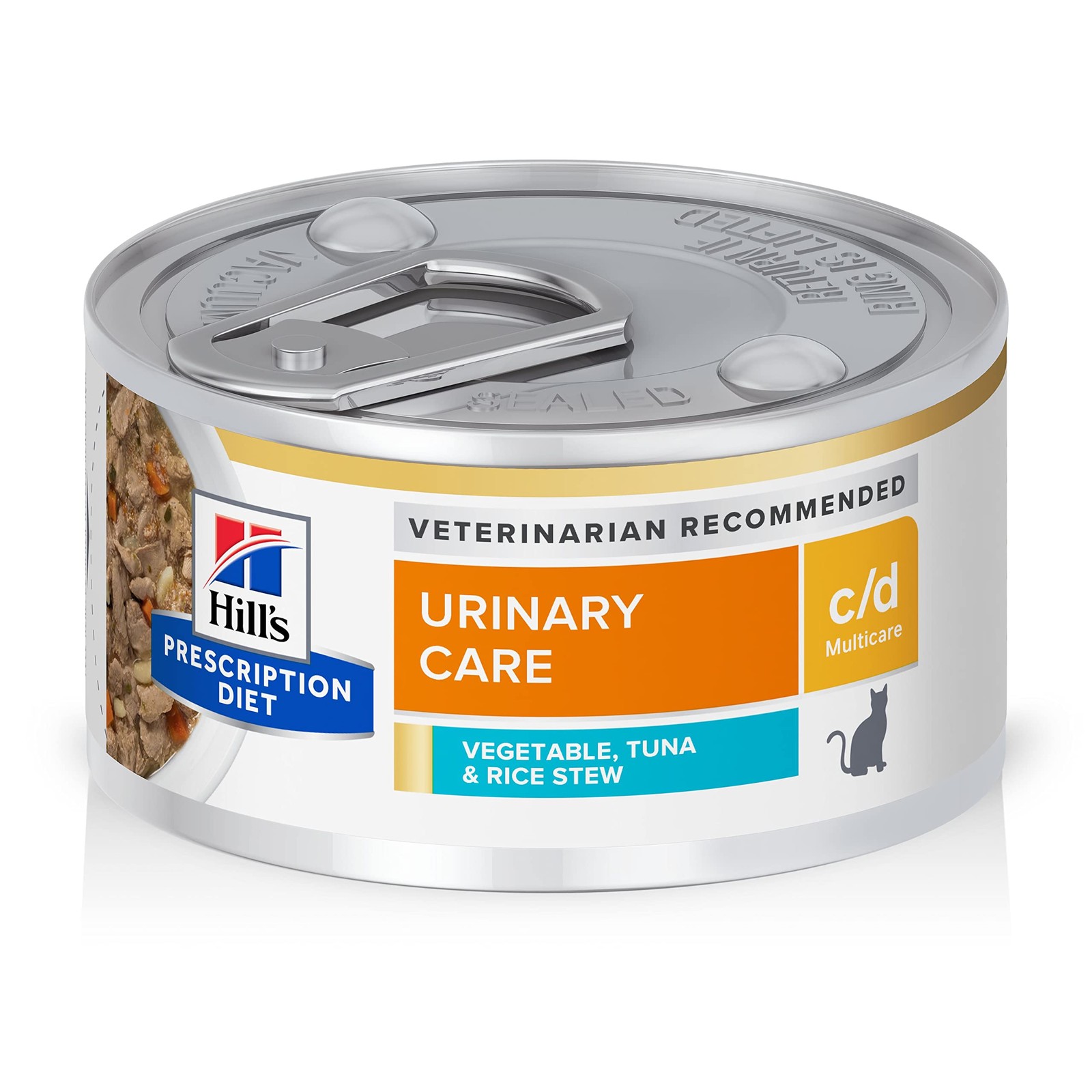 Hill's Prescription Diet c/d Multicare Wet Cat Food, Tuna & Vegetable Stew, 2.9o