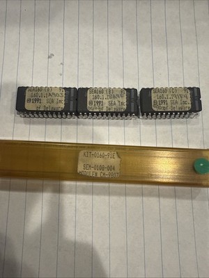 SEA160 Firmware EPROM Kit KIT-0160-91E A B C Set (1991 SEA Inc) w/ Module Tube